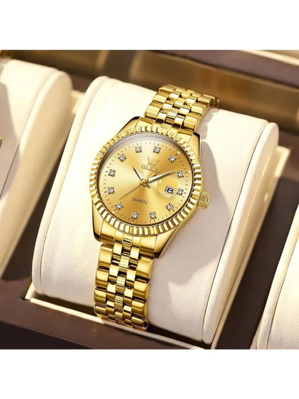 Stylish Women's Stainless Steel Analog Watch | Water Resistant, Luminous, Date